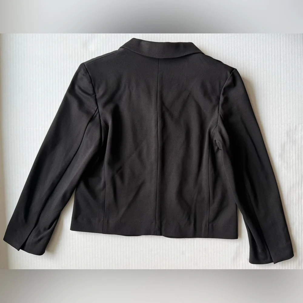 H&M Fitted Jersey Jacket Blazer Size S Black